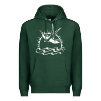 Sports Green Captain Jack Sparrow Tattoo WHITE Premium Hoodie - minhPixels