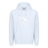 White Captain Jack Sparrow Tattoo WHITE Premium Hoodie - minhPixels