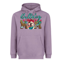 Lavender english bulldog mom Heavyweight Hoodie - Artiststas