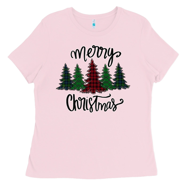 Merry Christmas Trees Ladies Tee by Bettercallsaul | Teevron