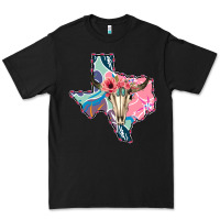 Black Texas Boho Bull Skull Premium Tee - Bettercallsaul