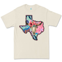 Bone Texas Boho Bull Skull Premium Tee - Bettercallsaul