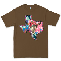 Cacao Texas Boho Bull Skull Premium Tee - Bettercallsaul