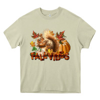 Mossy Fall Vibes Squirrel Heavy Core Tee - LillyAllenDesigns
