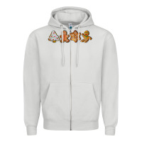 Dove Grey christmas cookies Zipper Hoodie - LillyAllenDesigns