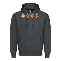 Smoke christmas cookies Zipper Hoodie - LillyAllenDesigns