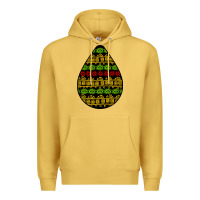 Antique Gold african masks teardrop Premium Hoodie - BundleAndBundleShop