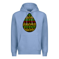 Colony Blue african masks teardrop Premium Hoodie - BundleAndBundleShop