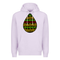 Lilac african masks teardrop Premium Hoodie - BundleAndBundleShop