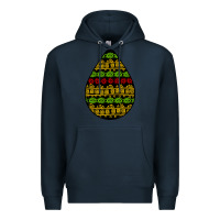 Navy african masks teardrop Premium Hoodie - BundleAndBundleShop