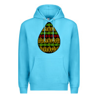 Ocean Blue african masks teardrop Premium Hoodie - BundleAndBundleShop