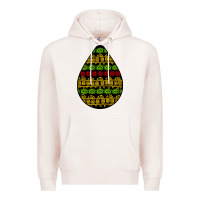 Pale Pink african masks teardrop Premium Hoodie - BundleAndBundleShop