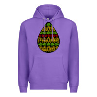 Purple african masks teardrop Premium Hoodie - BundleAndBundleShop