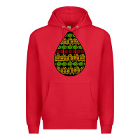 Red african masks teardrop Premium Hoodie - BundleAndBundleShop
