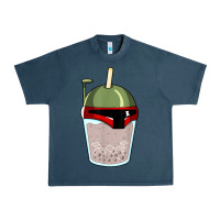 Midnight Navy bubble fett boba tea funny sci fi pun pearl milk tea gift t shirt Urban Heavy Tee - minhPixels