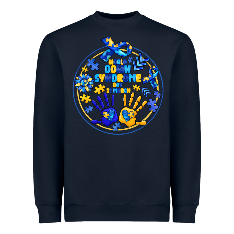 World Down Syndrome Day Heavyweight Sweatshirt by CowhideDigitalArt | Teevron