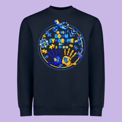 World Down Syndrome Day Heavyweight Sweatshirt Designed By Cowhidedigitalart