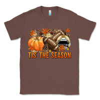 Chestnut Tis' the season Football and light yellow helmet Classic Tee - NancyCooperArtShop