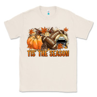 Natural Tis' the season Football and light yellow helmet Classic Tee - NancyCooperArtShop