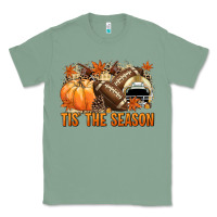 Sage Tis' the season Football and light yellow helmet Classic Tee - NancyCooperArtShop