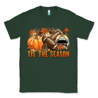 Sports Green Tis' the season Football and light yellow helmet Classic Tee - NancyCooperArtShop