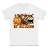 White Tis' the season Football and light yellow helmet Classic Tee - NancyCooperArtShop