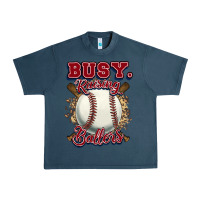 Midnight Navy Busy raising ballers Urban Heavy Tee - HowdyJamesFarm