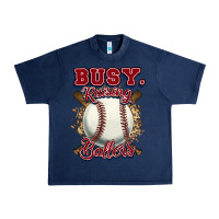Navy Busy raising ballers Urban Heavy Tee - HowdyJamesFarm
