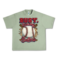 Oil Green Busy raising ballers Urban Heavy Tee - HowdyJamesFarm