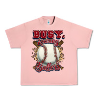 Salmon Busy raising ballers Urban Heavy Tee - HowdyJamesFarm