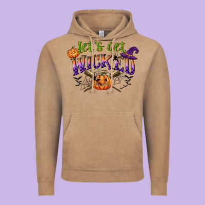 Lets Get Wicked Vintage Hoodie Designed By Cowgirlartshop
