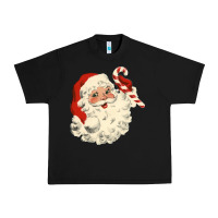 Black santa vintage face Urban Heavy Tee - minhPixels