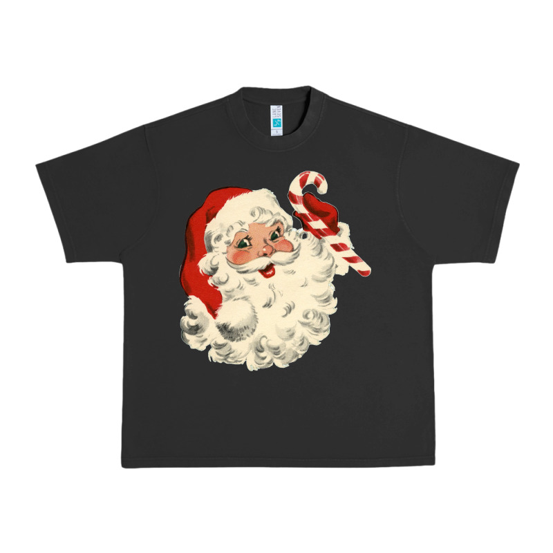 Santa Vintage Face Urban Heavy Tee by minhPixels | Teevron