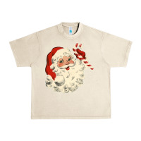 Sandshell santa vintage face Urban Heavy Tee - minhPixels