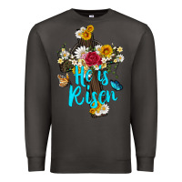 Smoke he is rısen with cross and butterfly Premium Sweatshirt - Artiststas