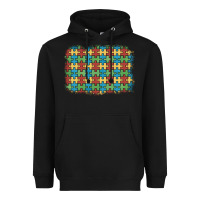 Black autism awareness background Heavyweight Hoodie - Artiststas