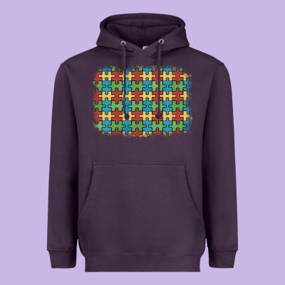 Autism Awareness Background Heavyweight Hoodie Designed By Artiststas