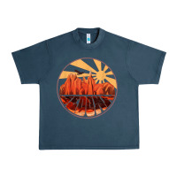 Midnight Navy Retro Vintage Sedona Arizona Hiking Sunset Dawn Gift Urban Heavy Tee - minhPixels