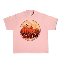 Salmon Retro Vintage Sedona Arizona Hiking Sunset Dawn Gift Urban Heavy Tee - minhPixels
