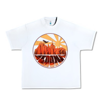 White Retro Vintage Sedona Arizona Hiking Sunset Dawn Gift Urban Heavy Tee - minhPixels