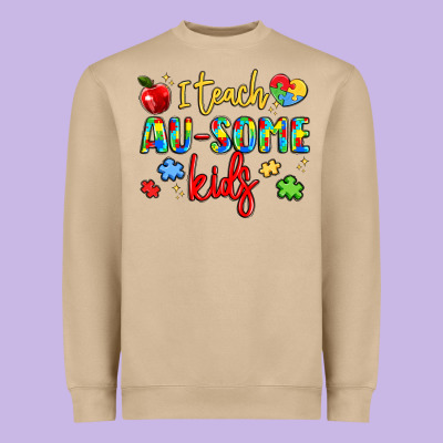 I Teach Au Some Kids Heavyweight Sweatshirt Designed By Lillyallendesigns