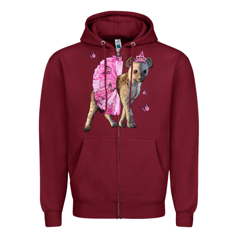 Baby Hyena With Tutu Zipper Hoodie by LillyAllenDesigns | Teevron