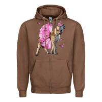 Chestnut Baby Hyena With Tutu Zipper Hoodie - LillyAllenDesigns