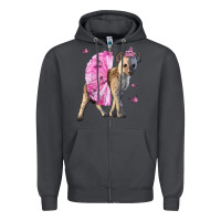 Smoke Baby Hyena With Tutu Zipper Hoodie - LillyAllenDesigns
