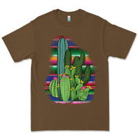 Cacao Western Serape Cactus Premium Tee - Bettercallsaul