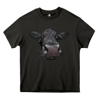 Asphalt Black Angus Heifer Heavy Core Tee - LillyAllenDesigns