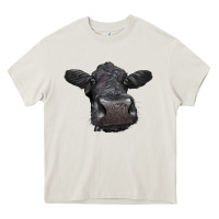 Cream Black Angus Heifer Heavy Core Tee - LillyAllenDesigns