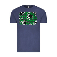 Vintage Denim Christmas Joy With Chick Vintage Tee - RanaPortraitStore