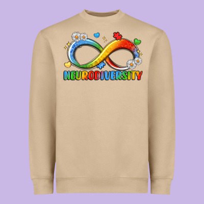 Neurodiversity Heavyweight Sweatshirt Designed By Lillyallendesigns