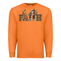 Carrot faith cross and butterfly with sunflower leopard and roses Premium Sweatshirt - Artiststas